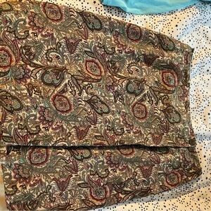 Charter club paisley skirt size 6 petite